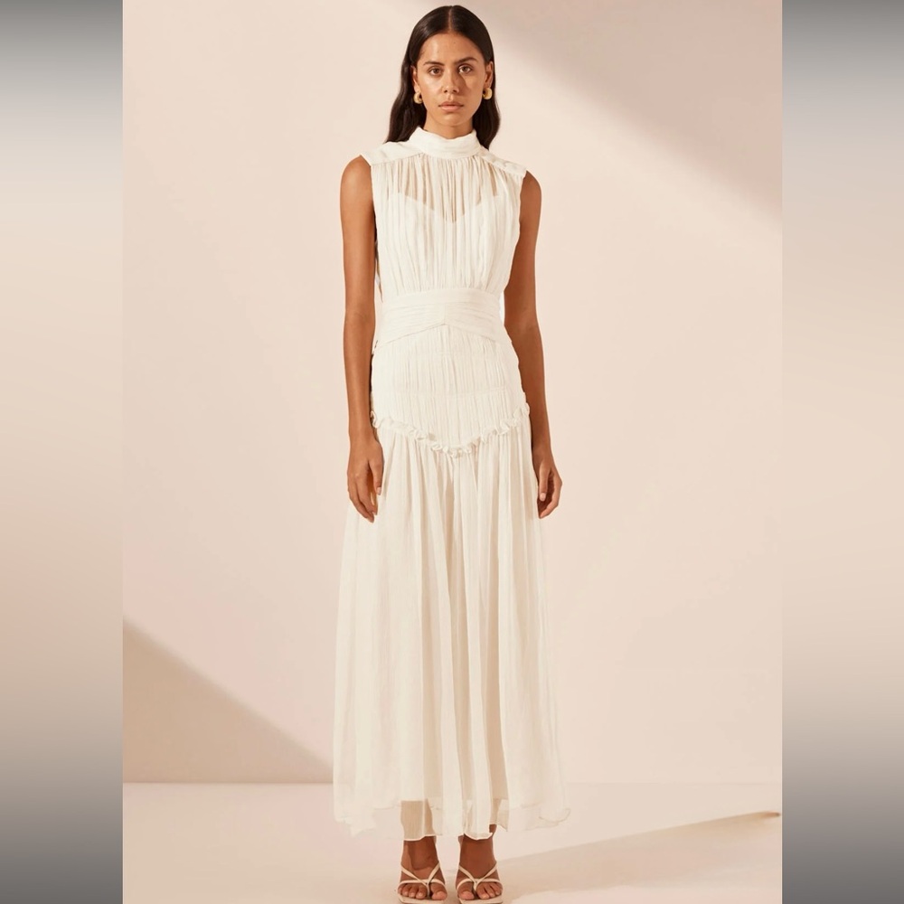Shona Joy Clemence High Neck Maxi Dress
